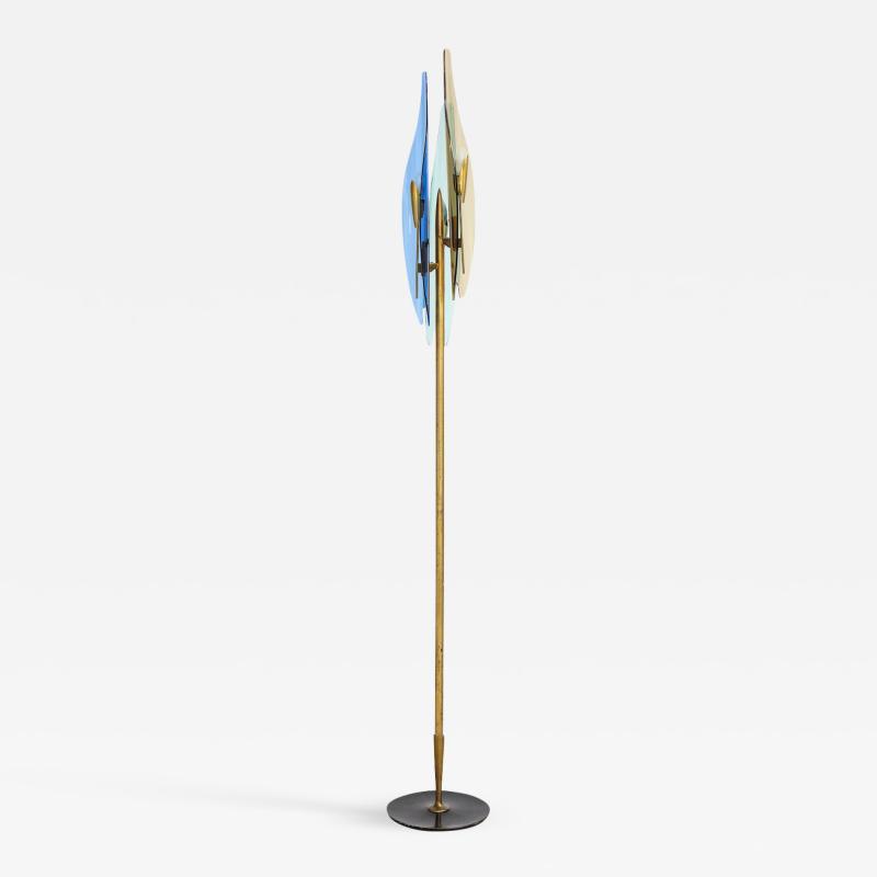 Max Ingrand Rare Dahlia Floor Lamp by Max Ingrand for Fontana Arte