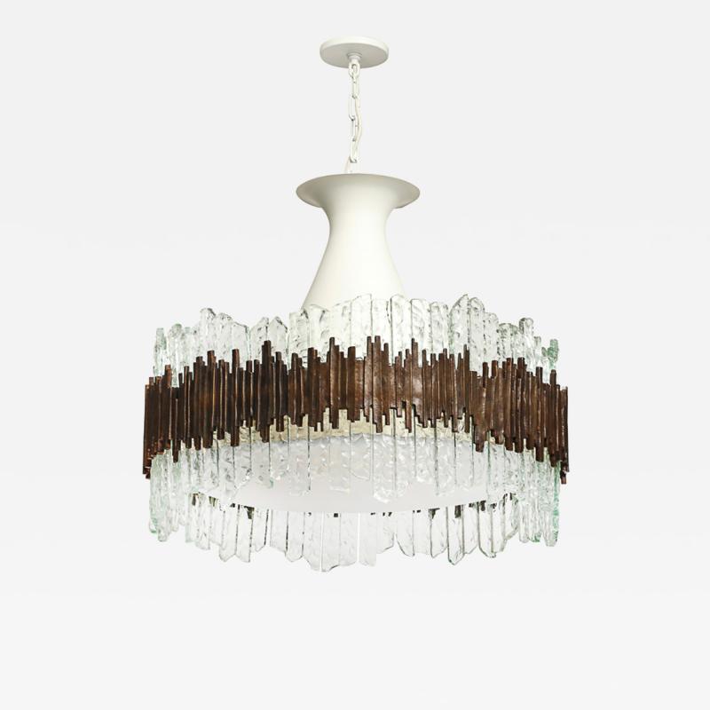 Max Ingrand Rare Large Scale Chandelier by Max Ingrand for Fontana Arte