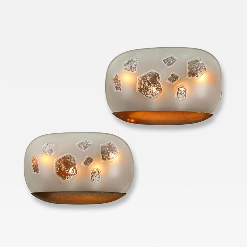 Max Ingrand Rare Large Scale Wall Lights by Max Ingrand for Fontana Arte