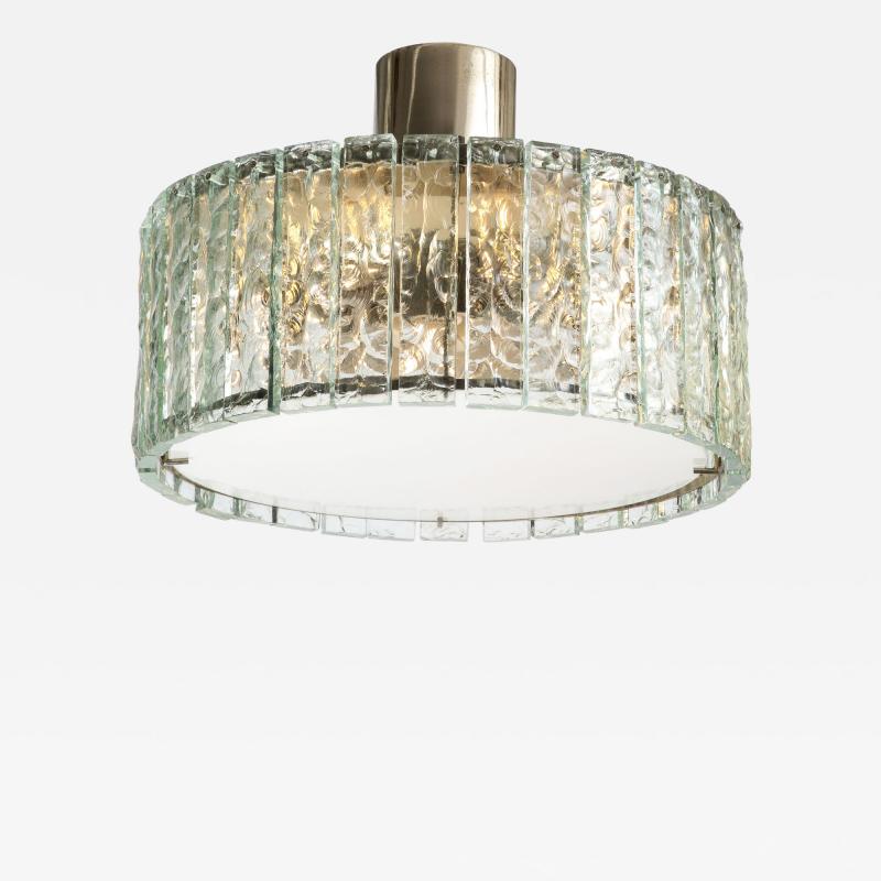 Max Ingrand Semi Flush Mount Ceiling Light Model 2448 by Max Ingrand
