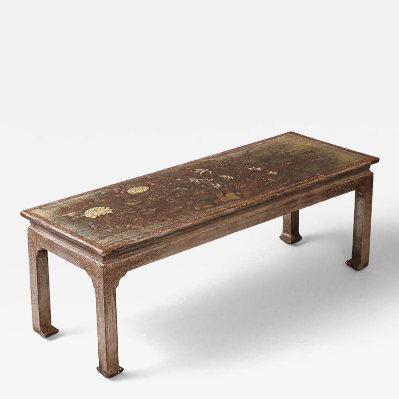 Max Kuehne Incised Silvered Low Table c 1930s