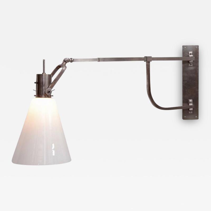 Max Schumacher Rare 1920s Bauhaus Wall Sconce Lamp by Max Schumacher for Schr der Lobenstein