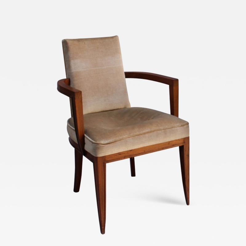 Maxime Old A Fine French Art Deco Rosewood Armchair by Maxime Old