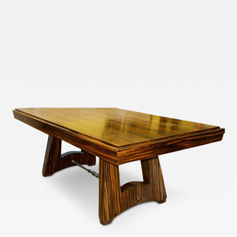 Maxime Old Maxime Old macassar ebony and bronze dining table