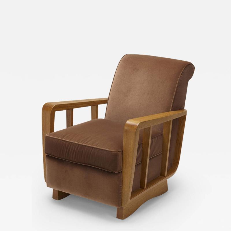 Maxime Old OAK UPHOLSTERED LOUNGE CHAIR BY MAXIME OLD