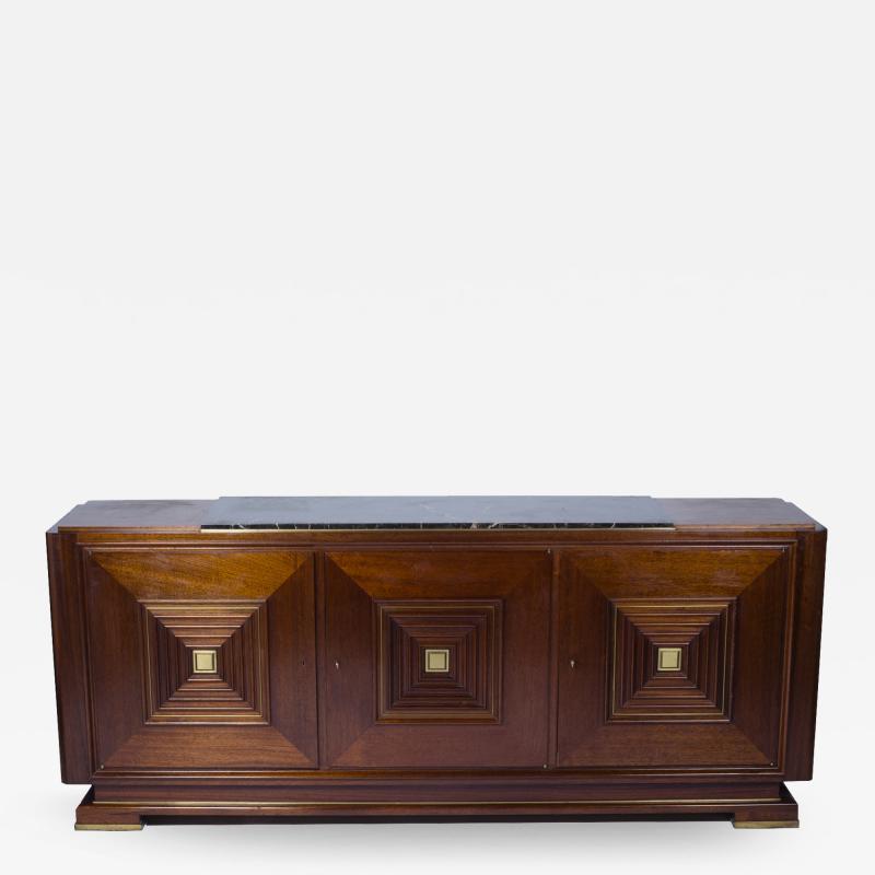 Maxime Old Sideboard with three doors in the style of Maxime Old France 1940 1950