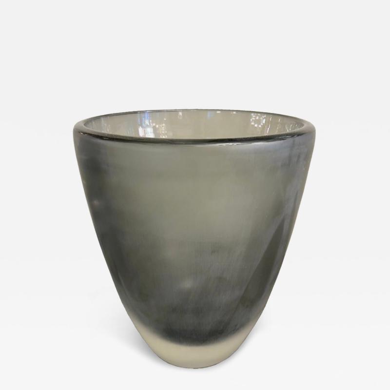 Medium Murano Smoke Glass Vase