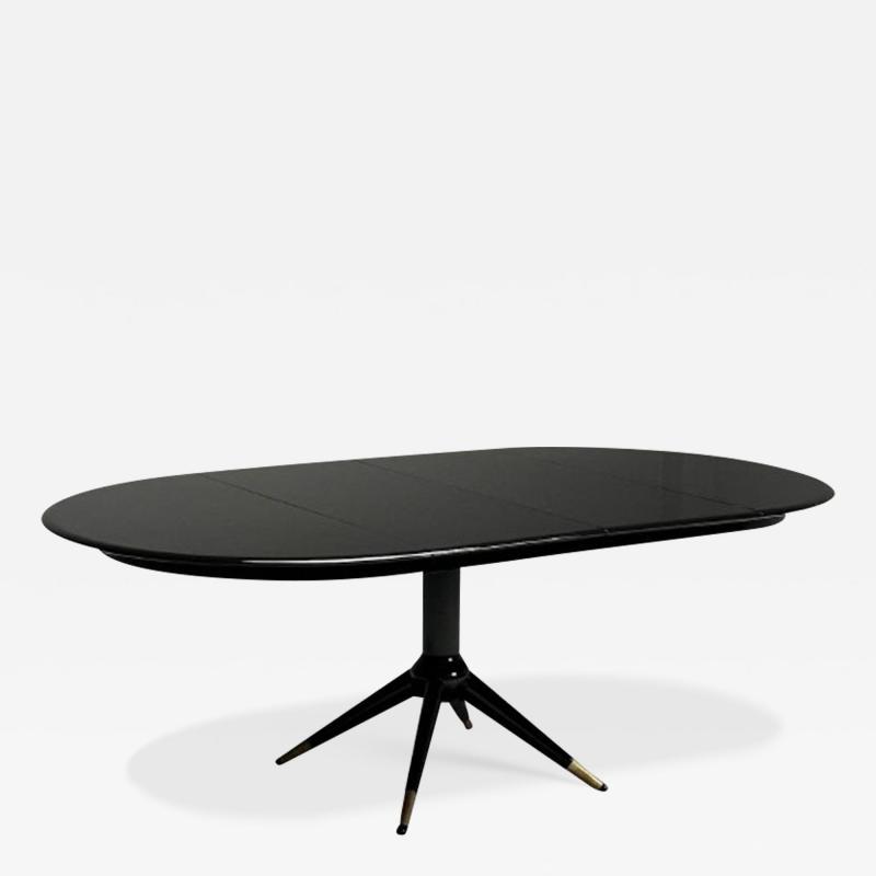 Melchiorre Bega Melchiorre Bega Italian Mid Century Modern Dining Table Table Black Lacquer