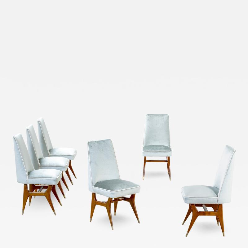 Melchiorre Bega Melchiorre Bega Set of Six Chairs 50s