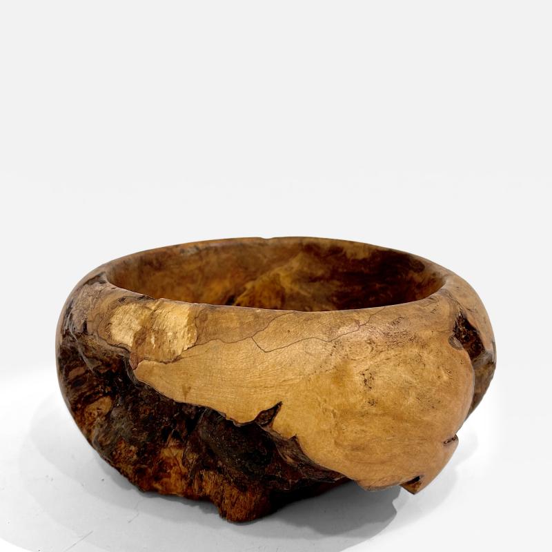 Melvin Lindquist Maple Burl Wood Bowl Attributed to Mel Lindquist