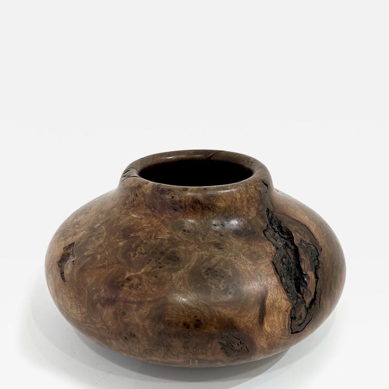 Melvin Lindquist Walnut Root Burl Vase by Mel Lindquist
