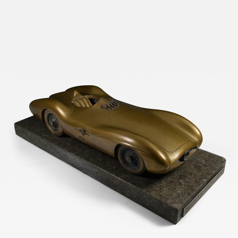 Mercedes Benz Race Car Formula 1 Bronze Presentation Sculpture 1955