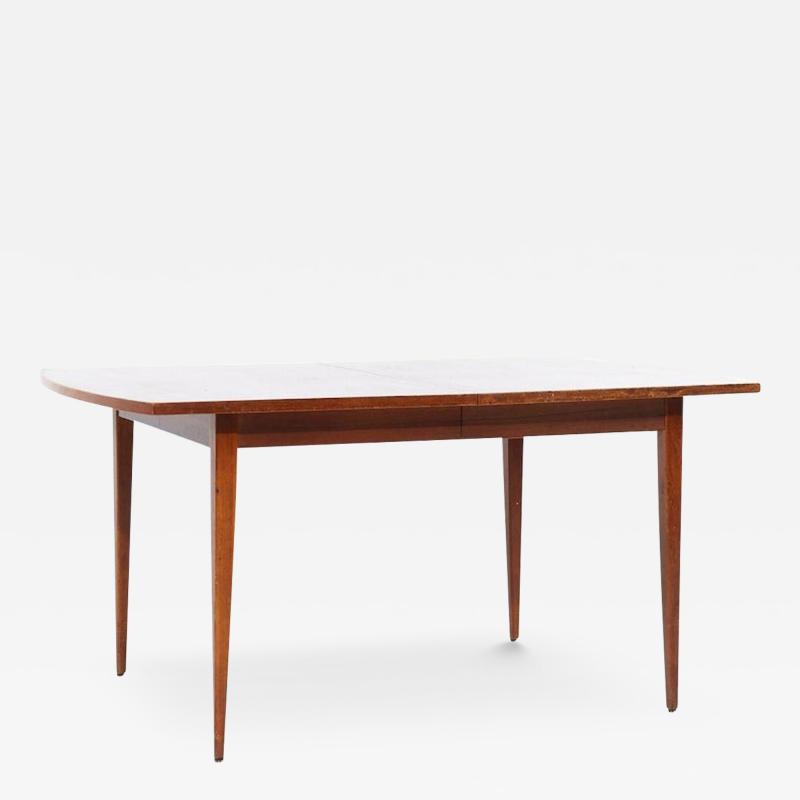 Merton Gershun Merton Gershun for American of Martinsville Walnut Dining Table with 2 Leaves