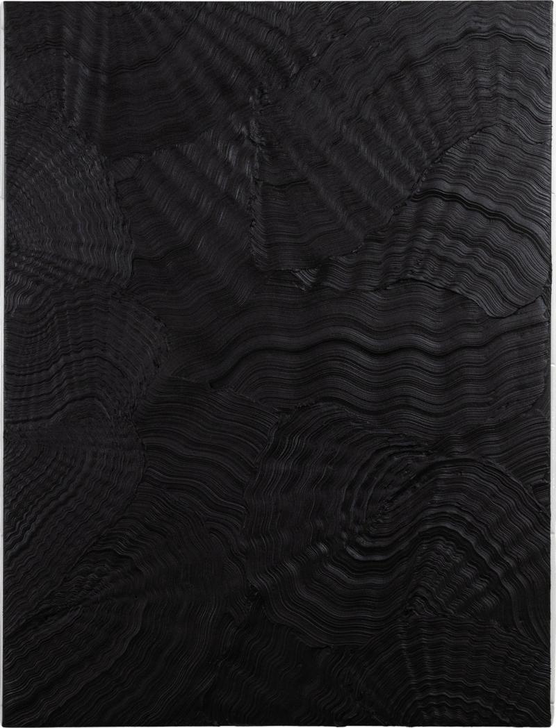 Michael Allen Modern Textural Monochromatic Painting by Michael Allen