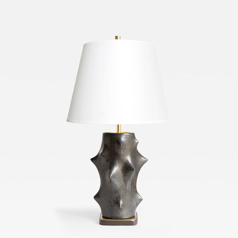 Michael Andersen Son KNUD BASSE FOR MICHAEL ANDERSEN SON ROSE THORN LAMP IN BLACK GLAZE