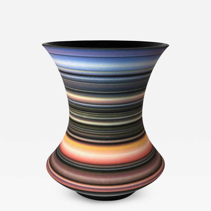 Michael Dickey Colored Striped Vessel