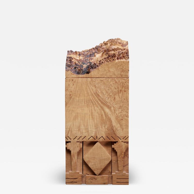 Michael Elkan Michael Elkan sculptural maple burl box
