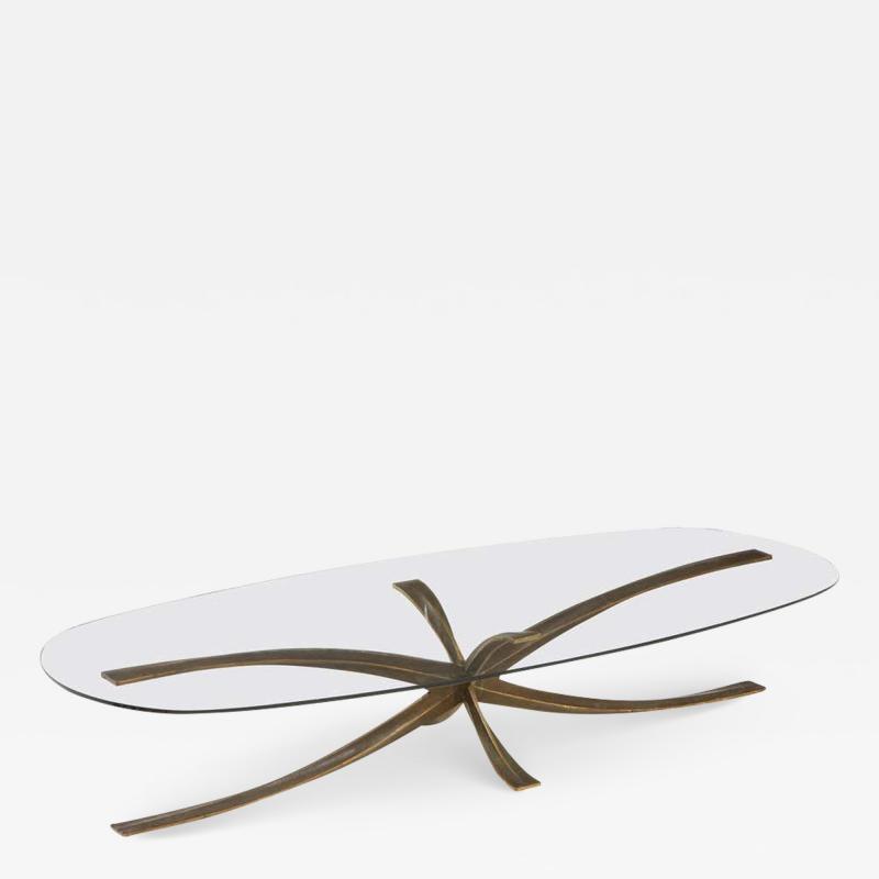 Michael Mangmatin Michel Mangmatin Bronze Star Coffee Table