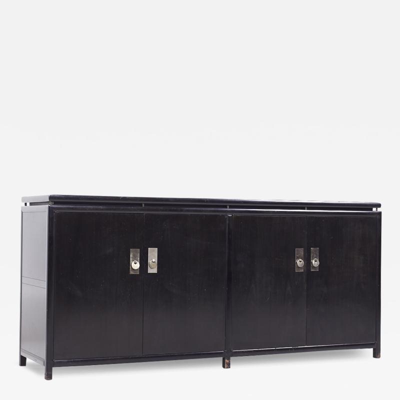 Michael Taylor Michael Taylor for Baker Far East Mid Century Ebonized Credenza