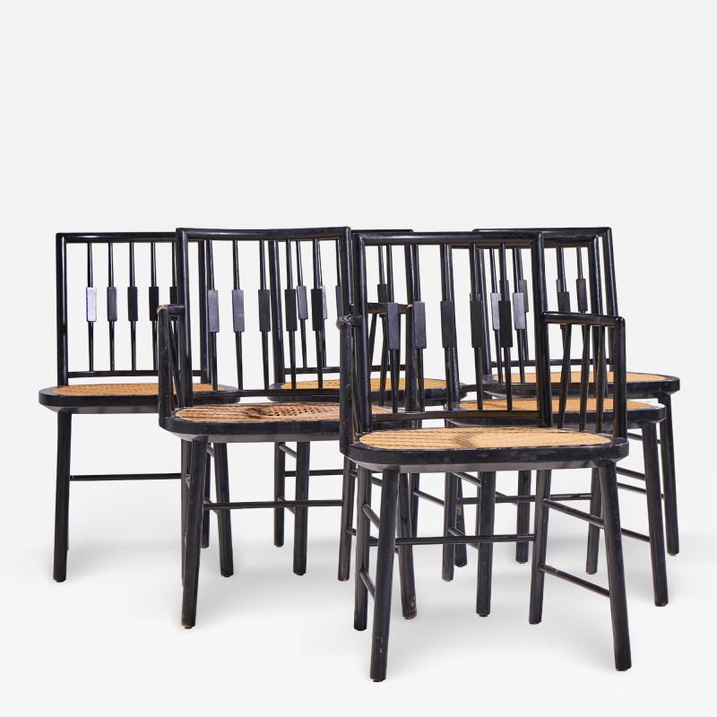 Michael Taylor Michael Taylor for Baker Mid Century Dining Chairs Set of 6