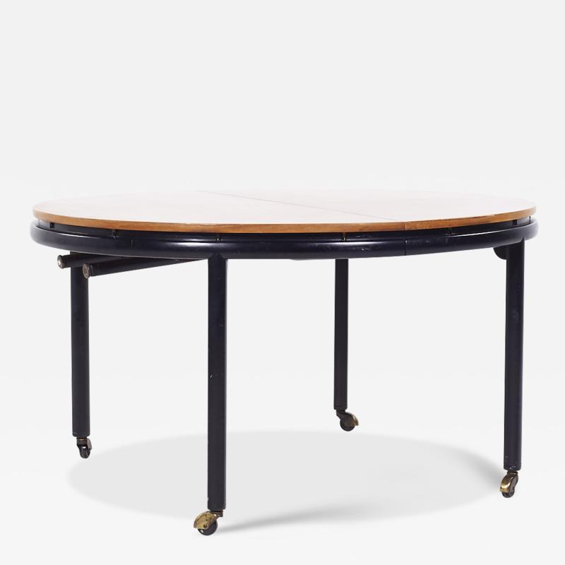Michael Taylor Michael Taylor for Baker Mid Century Expanding Dining Table with 2 Leaves