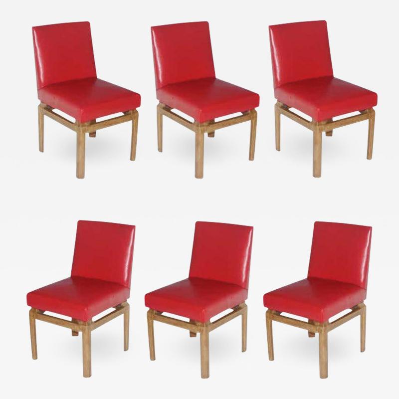 Michael Taylor Six Far East Dining Chairs by Michael Taylor for Baker