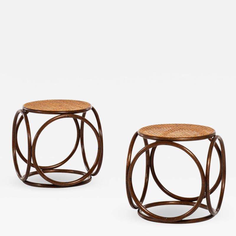 Michael Thonet Stools Produced by Thonet