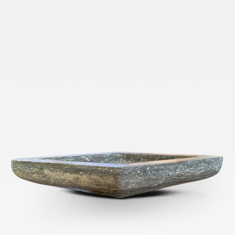 Michael Verheyden ACE SMALL BOWL IN BROWN TRAVERTINE