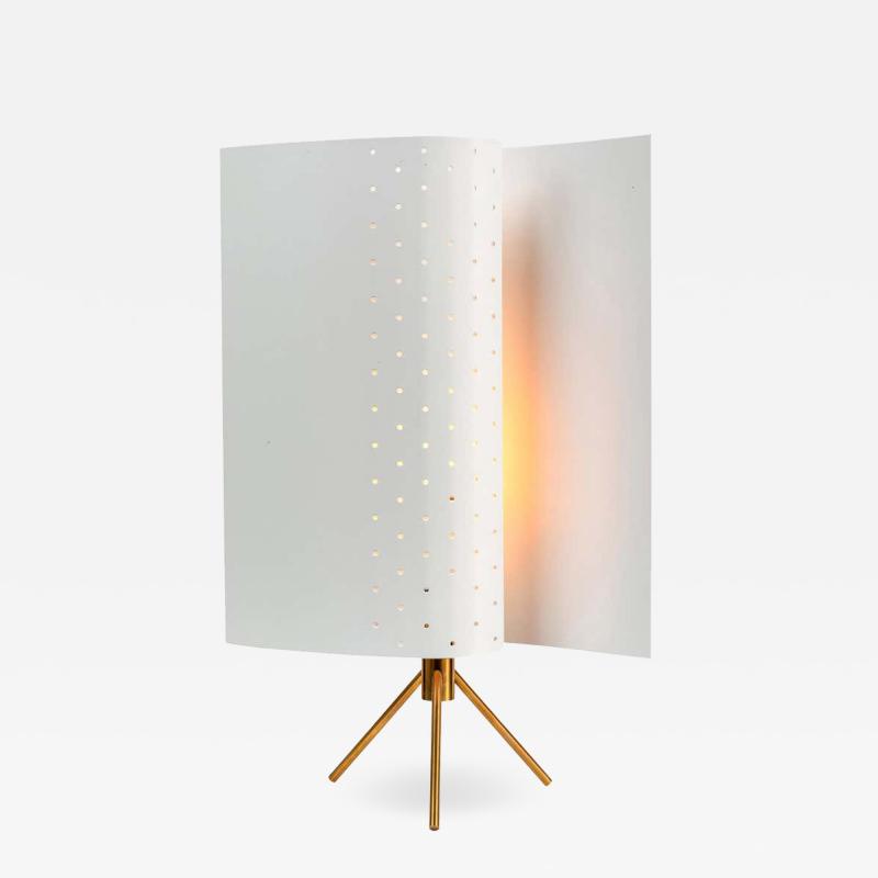 Michel Buffet Michel Buffet Model B207 White Table Lamp