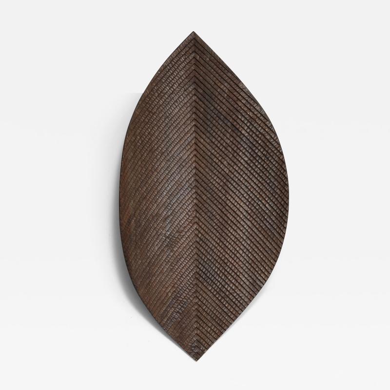 Michel Choqueux Leaf Sculpted Wall Hanging France c 1950