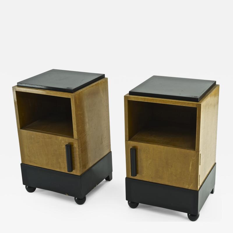 Michel Dufet Michel Dufet art deco pair of bedsides