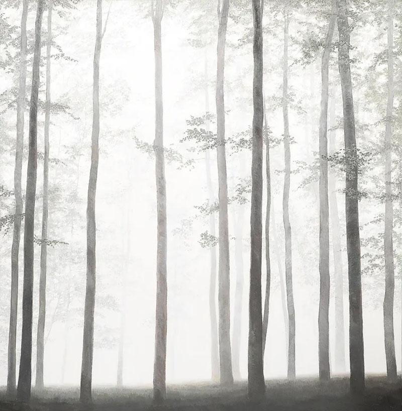 Michele Harvey Modernist Oil on Linen Painting entitled Dancers by Michele Harvey