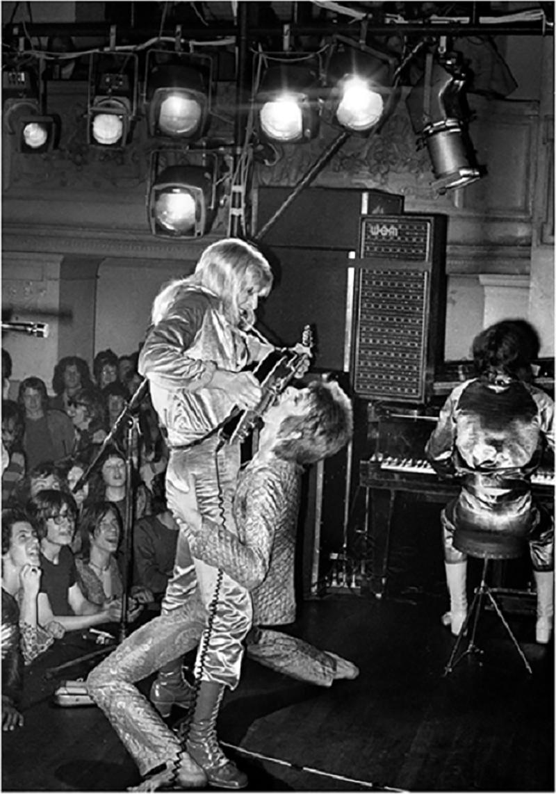 Mick Rock Bowie And Ronson On Stage
