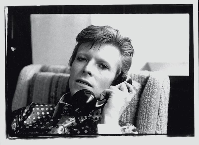 Mick Rock Bowie On The Phone
