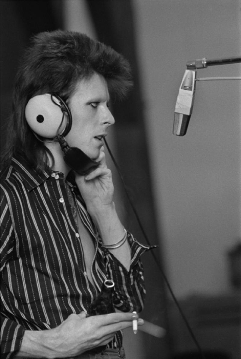 Mick Rock Bowie Recording Pin Ups