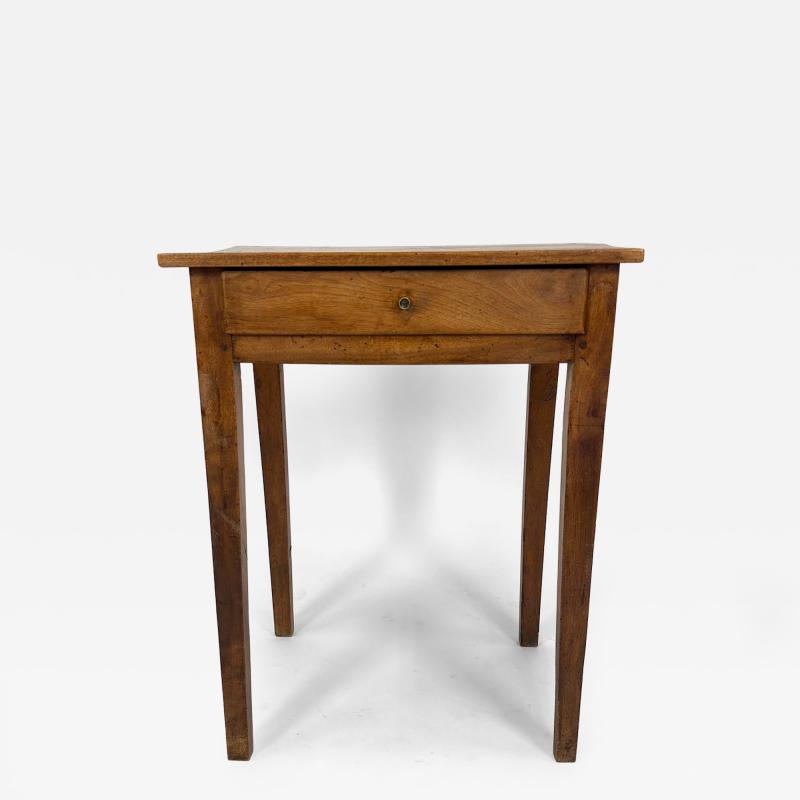 Mid 19th Century French Provincial Solid Walnut Side Table