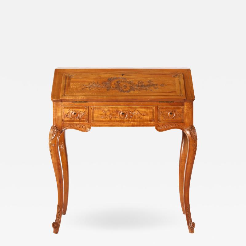 Mid 19th Century Slant Top Ladies Writing Desk