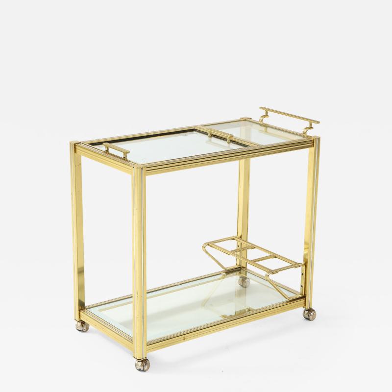 Mid 20th Century French Brass Trolley