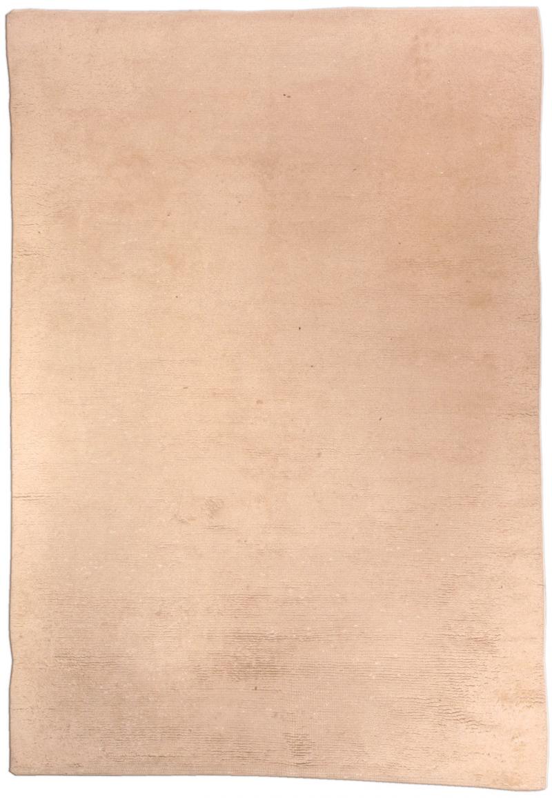 Mid 20th Century Moroccan Rug in Natural Cream Wool