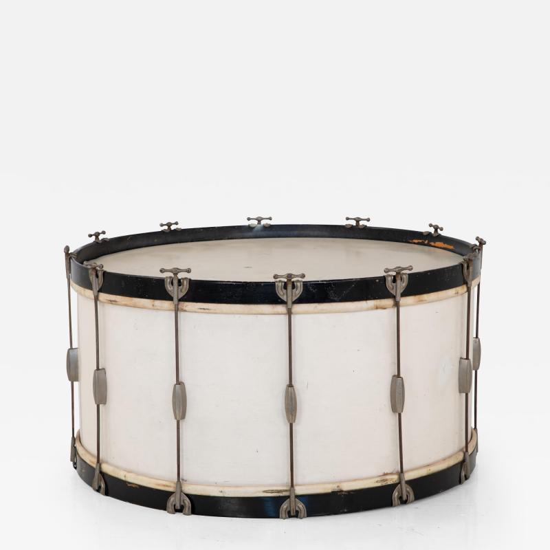 Mid 20th Century White Drum