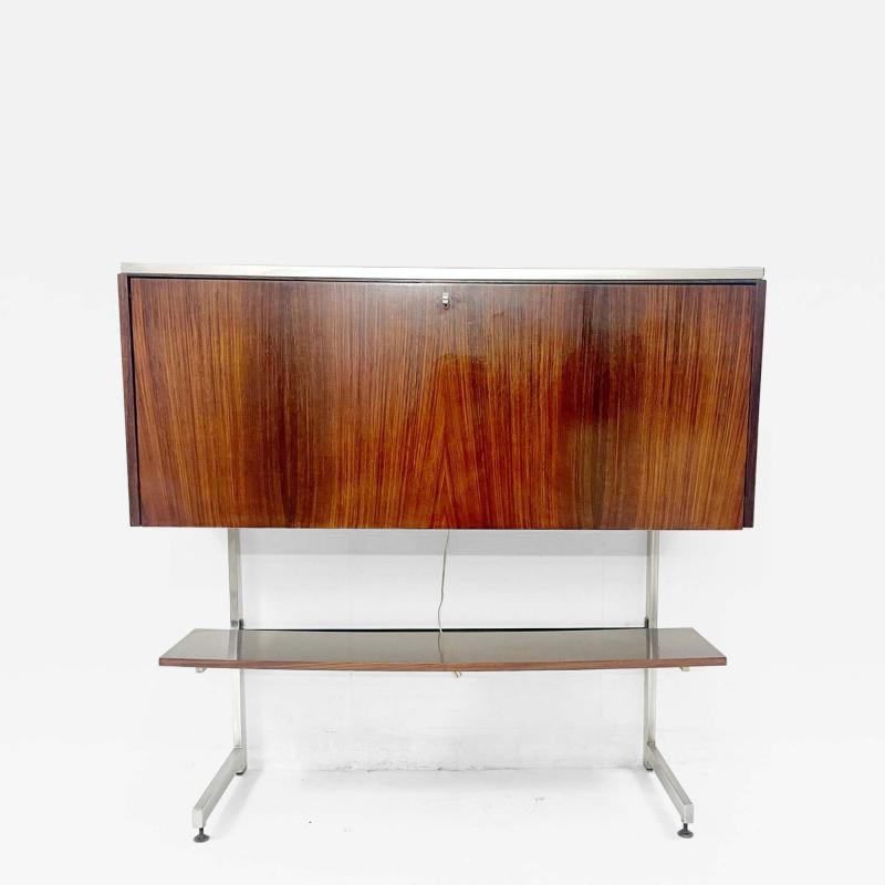 Mid Century Belgian Wooden Bar Cabinet