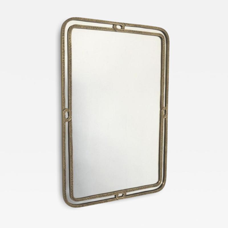 Mid Century Bronze Mirror by Angelo Brotto signed 1950s