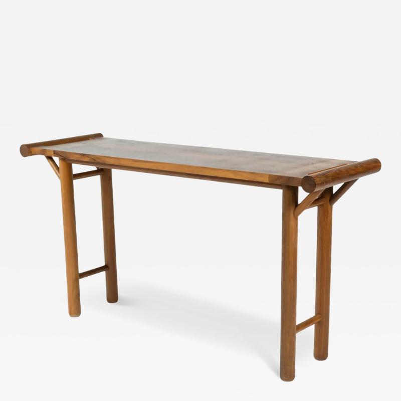 Mid Century Console Walnut Italy 1970s