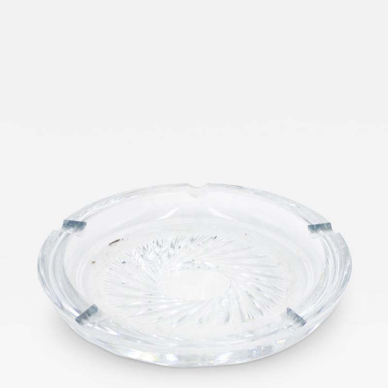 Mid Century Cut Crystal Ashtray