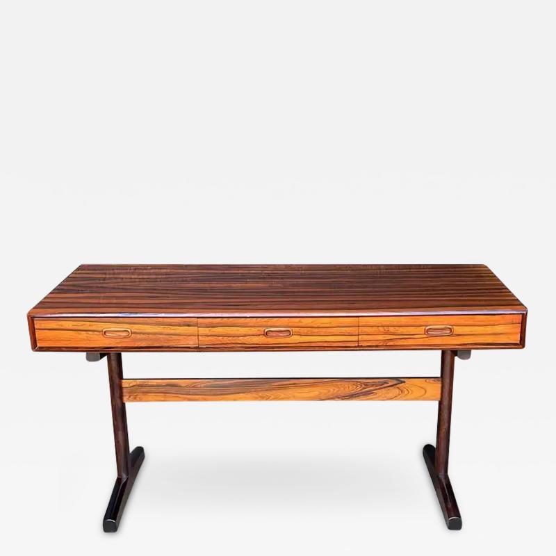 Mid Century Danish Modern Desk in High Contrast Rosewood