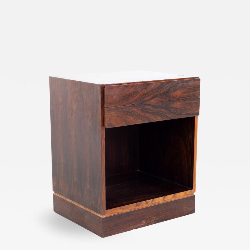 Mid Century Danish Rosewood Nightstand Side End Table