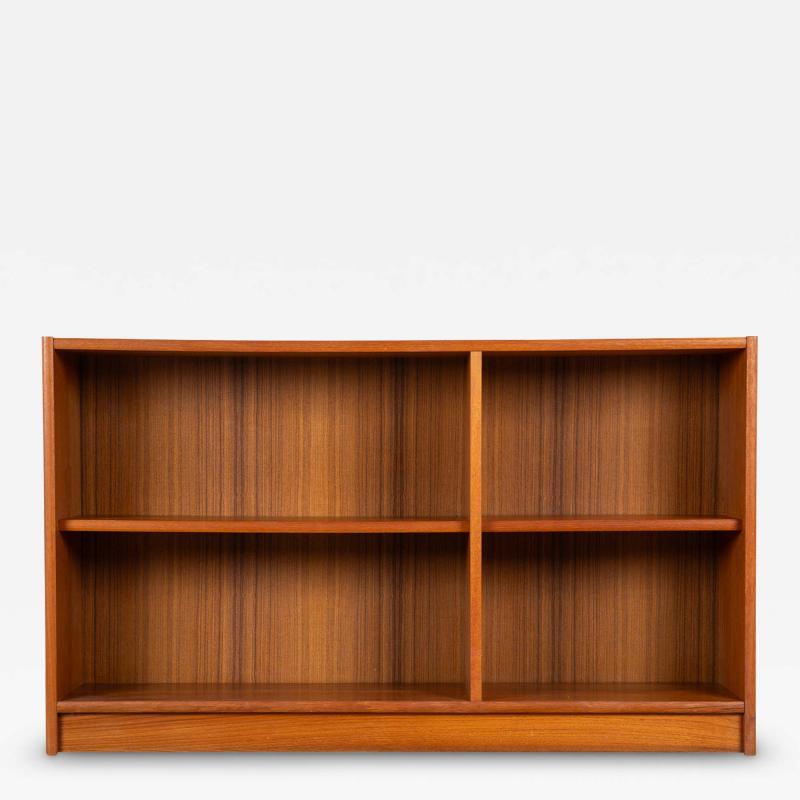 Mid Century Danish Teak Low Compact Bookcase