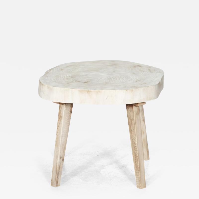 Mid Century English Bleached Teak Root Coffee Table