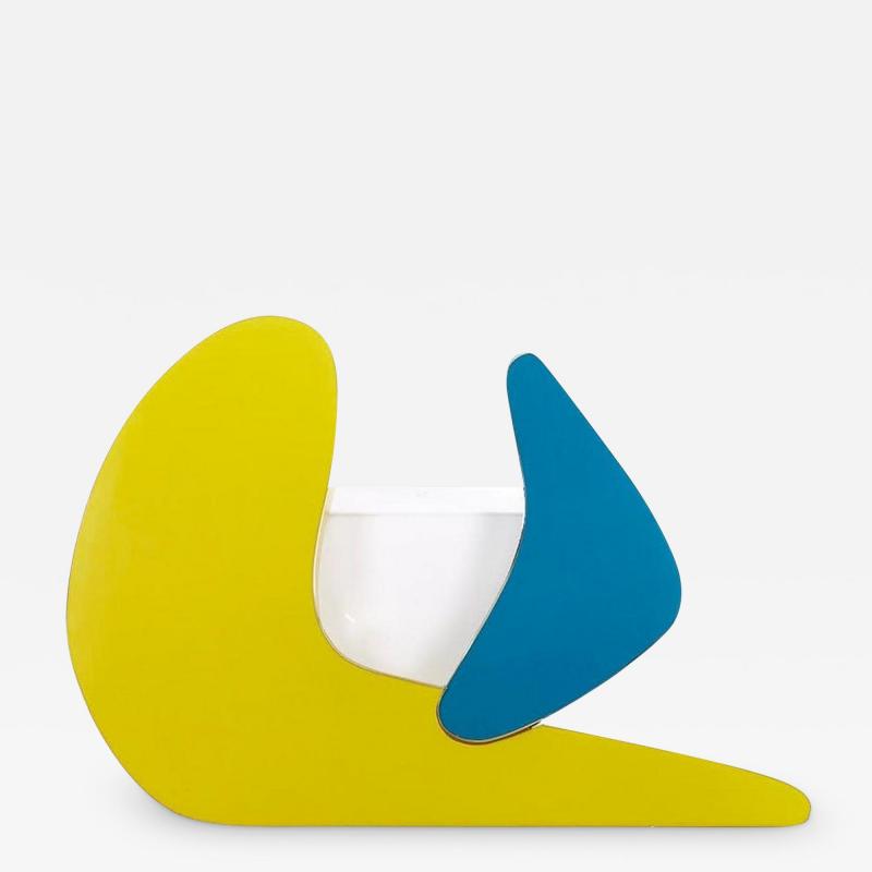 Mid Century Fiberglass Art Wall Light