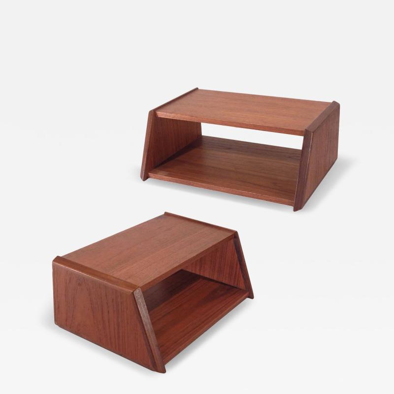 Mid Century Floating Nightstands